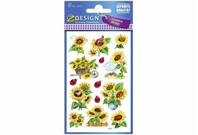 AVERY ZWECKFORM Flower Sticker Sonnenbl. 54171