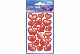 AVERY ZWECKFORM Sticker Glitter Herzen 53205