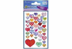 AVERY ZWECKFORM CRE Sticker Papier Herzen55811