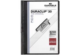 DURABLE Duraclip-Klemmappe A4 schw.