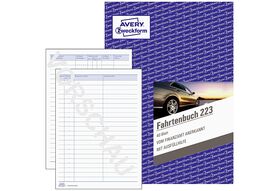 AVERY ZWECKFORM Fahrtenbuch 40 Blatt A5, 223