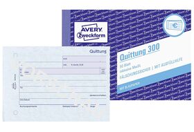 AVERY ZWECKFORM Quittung 300 A6 50 Blatt