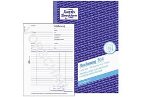 AVERY ZWECKFORM Rechnung 704 A5 2x50 Blatt