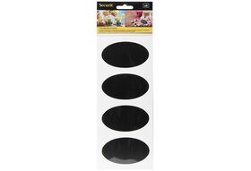 SECURIT Kreidetafel Sticker Set oval 8er Set