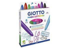 GIOTTO Filzstifte 'Magic Lettering' 8 Stifte farblich sortiert