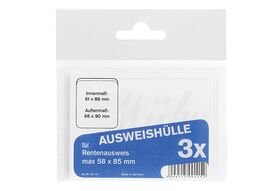 Ausweishülle 66x90mm 3er Pack 3er Pack