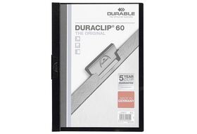 DURABLE DURACLIP Klemmmappe schw.60