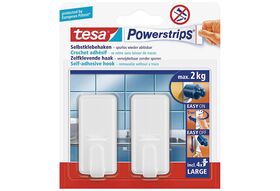 TESA Powerstrips Haken large weiss 2er Pack