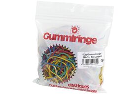 Gummiringe 50 g farbl.sortiert