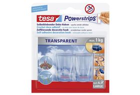 TESA Tesa Powerstrips HakenXLtransp 2er Pack