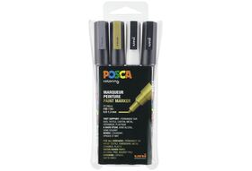 UNIBALL Marker POSCA PC-3M 4er Set 4er Set