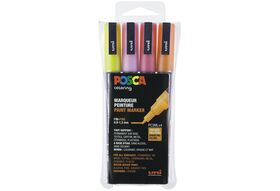 UNIBALL Marker POSCA PC-3M 4SZ Glitter 4er Set