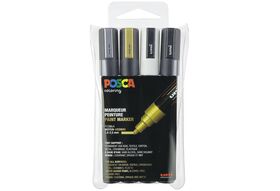 UNIBALL Marker POSCA PC-5M 4er Set 4er Set