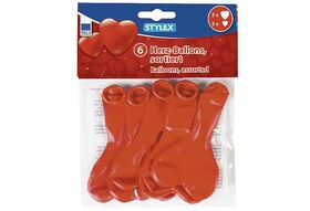 Luftballons Herz rot 6 Stück 6er Pack