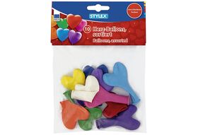 Luftballons bunte Herzen 10 ST 10er Pack