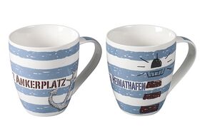 Kaffeebecher 'Heimathafen & Ankerplatz'