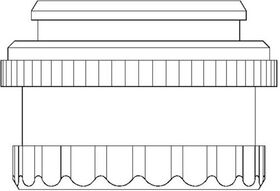 OV Behördenkappe für elektrothermische Stellantriebe