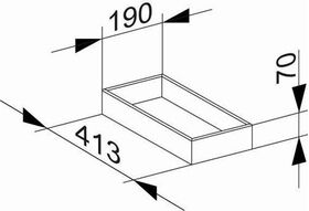 Keuco Aufbewahrungsbox EDITION 11 190x70x413mm we