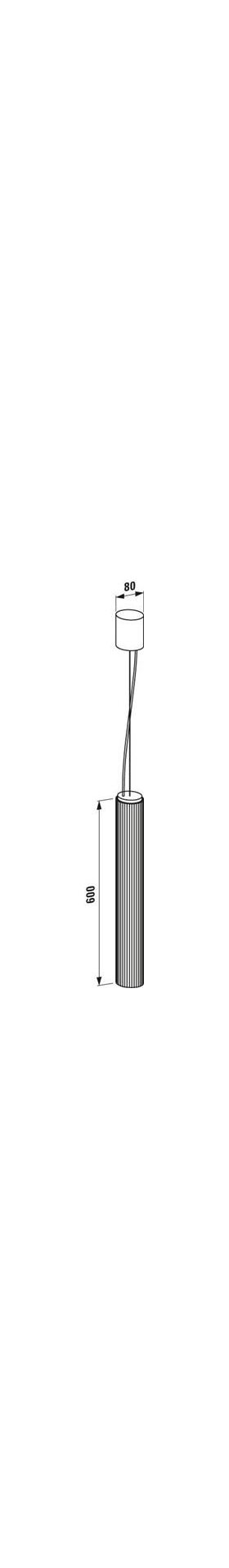 Laufen Hängeleuchte KARTELL 80x600mm silber