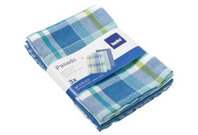 kela Geschirrtuch Pasado blau 65x45cm 3er Satz