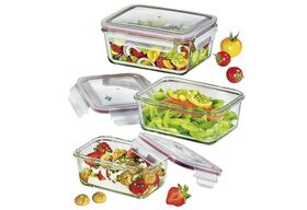 KÜCHENPROFI Lunchbox- / Vorratsdosen-Set 3-teilig je 1 x 480 ml, 960 ml, 1,7 l