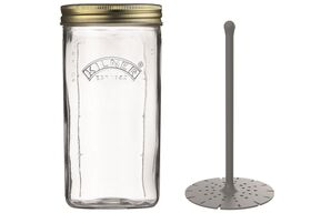 KILNER Weithalsglas-Set 2-teilig mit Heber