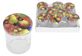 EMSY Schraubdeckelglas 230ml mit 66mm TO-Deckel Obstde8er Tray