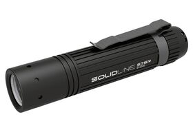 SOLIDLINE LED Taschenlampe 'SOLIDLINE' ST6R Lampe, Akkusatz, Taschenclip, USB Kabel, Lithium-Ionen-Akku