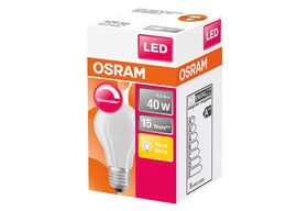 OSRAM LED Retrofitlampe CLASSIC A 5W E27 matt 470LM dim