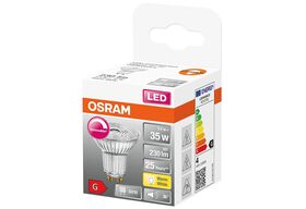 OSRAM LED Reflektor 3,4W GU10 36° 230lm 3000K dim