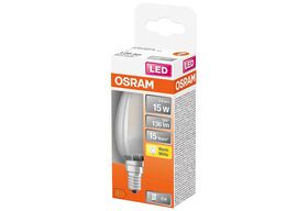 OSRAM LED Filament Kerze E14 1,5W 136lm 2.700K matt