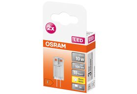 OSRAM LED Stift 0,9W G4 100lm12V 2.700K klar 2er Box