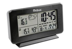 MEBUS Funk-Wettersation kabellos 2teilig: Wetterstation, Funksender