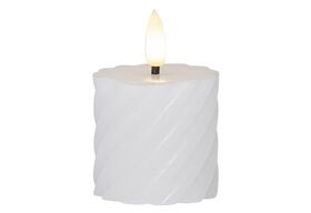 STAR TRADING LED-Echtwachs-Kerze 'Flamme Swirl Votive' 2er Set inkl. 1x CR2032 Batterie