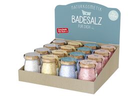 LA VIDA Badesalz 'Cosy Moments' 16er Display 16-teilig, 4 Motive á 4 Stück