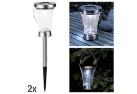 HI LED Solarlampe 2er Set