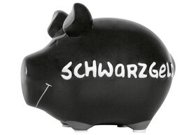 KCG-DAS MARKENSCHWEIN Sparschwein 'Schwarzgeld'