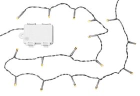 Lichterkette für außen 144 LED warmweiß und Timer 12m transparent 144