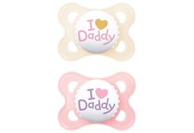 MAM Schnuller Original Silikon 'I love Daddy' 2er Set 2er Set