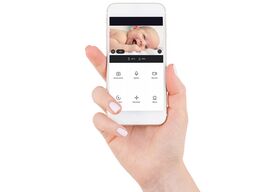 ALECTO Smartbaby10 wlan-Babyphone mit Kamera SMARTBABY10BK WLAN-Babyphone, Aufsatz für die Kamera, Halterung für die Wandmontage, Handbuch NL / EN / DE / FR, Universal-Handbuch