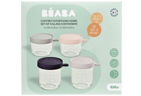 BEABA Portionsbehälter 4er Set 2 x 150 ml, 2 x 250 ml