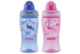 Nuby Trinkflasche 'Soft-Flip' 2fach sortiert