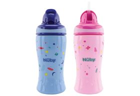 Nuby Trinkflasche 'Soft-Flip' 2fach sortiert