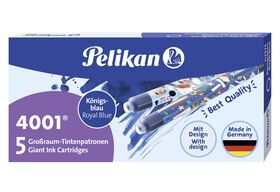 PELIKAN Großraum-Tintenpatr. 5Stk.blau