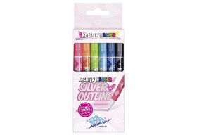 WEDO Kreativmarker Set Silver+Out 6er Pack