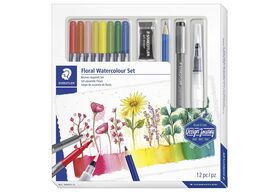 STAEDTLER Aquarell Set Blumen 12-teilig