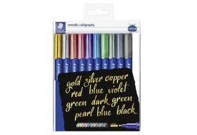 STAEDTLER Marker metallic calligr 10 ST 10er Etui