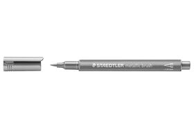 STAEDTLER Marker metallic brush silber