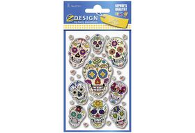 AVERY ZWECKFORM Kinder Puffy Sticker 'Totenkopf' 57311