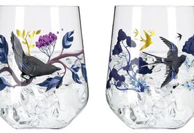 RC RITZENHOFF CRISTAL Gintumbler 'Botanic Glamour'#1, #2 2er Set 2 x Gintumbler